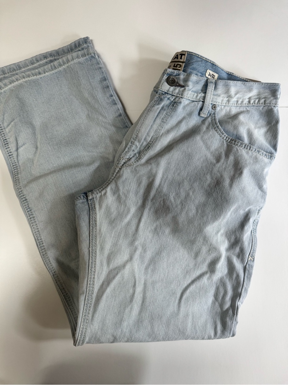 NWT! Ariat M5 Jeans Men’s 34x32  Light Wash Straight Fit Straight Leg Denim Work